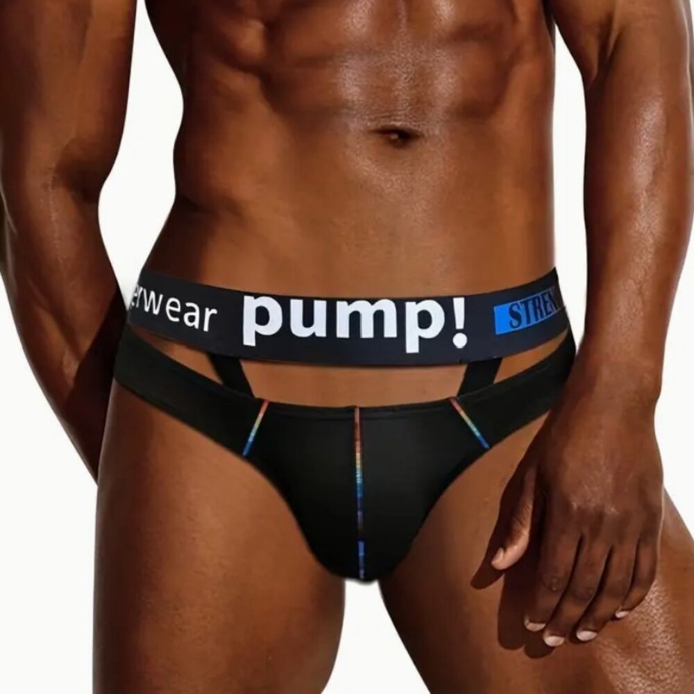 PUMP! Pride Men's Underwear for Sports and Fitness Black Medium